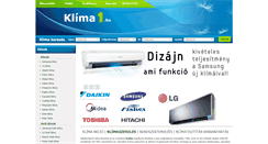 Desktop Screenshot of klima1.hu